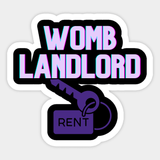 Womb Landlord Surrogate Mother Mother's Day Gift Sticker